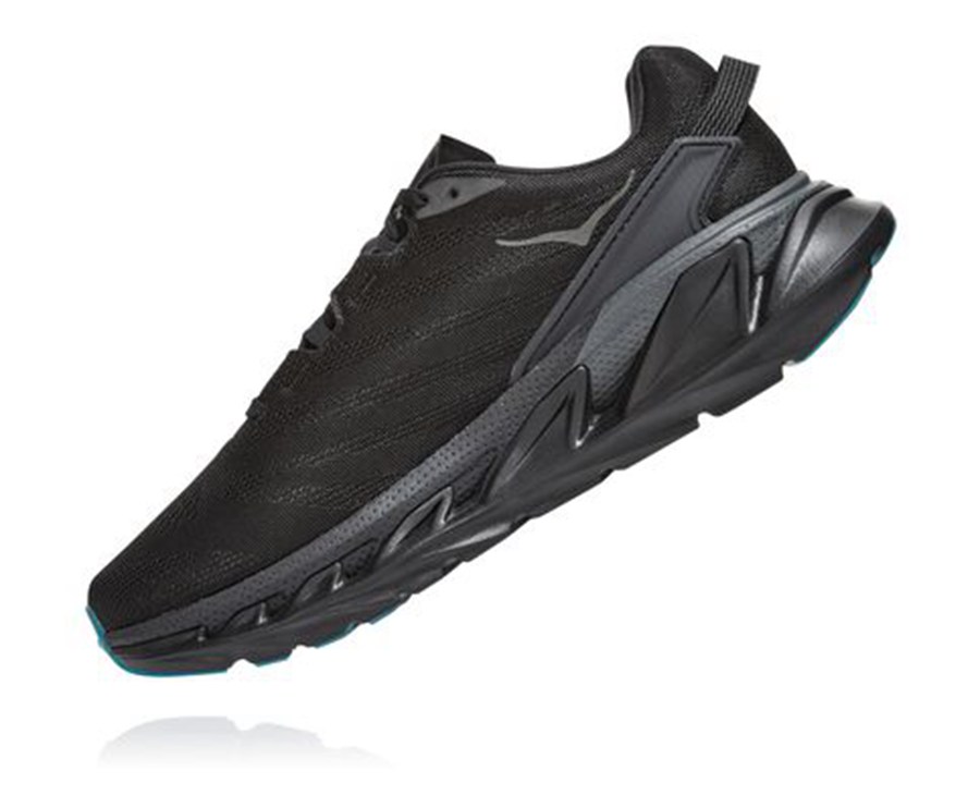 Hoka Australia One One Elevon 2 - Mens Running Shoes Black - IVAXB-8475